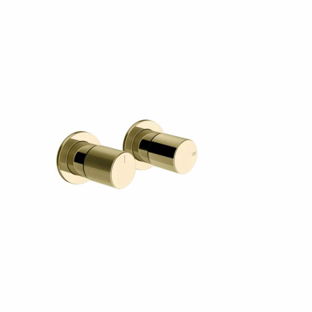 Gessi Habito Diamantato Miscelatore doccia a 2 vie 70679+54073-Brass PVD