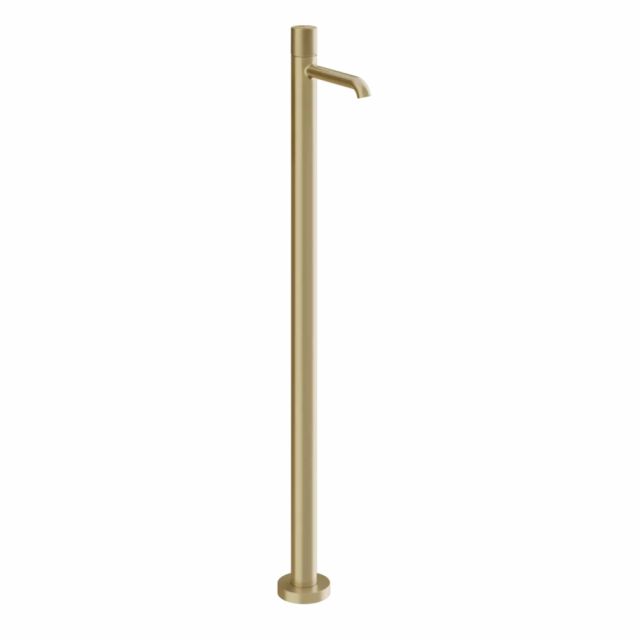 Gessi Habito Diamantato Miscelatore lavabo da terra 70695+46189-Brass Brushed PVD