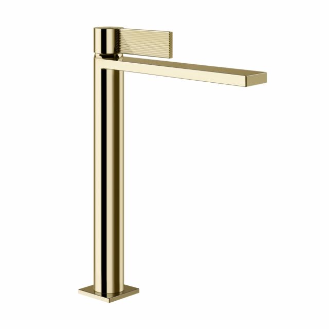 Gessi Inverso Rigato Miscelatore lavabo 73504-Brass PVD