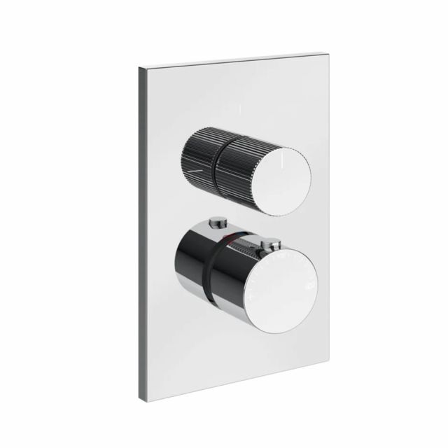 Gessi Habito Rigato Miscelatore termostatico a 2 vie 73535+09269-Cromo
