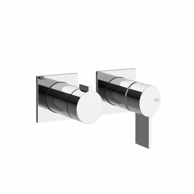 Gessi Inverso Rigato Miscelatore doccia a parete 73538+54073