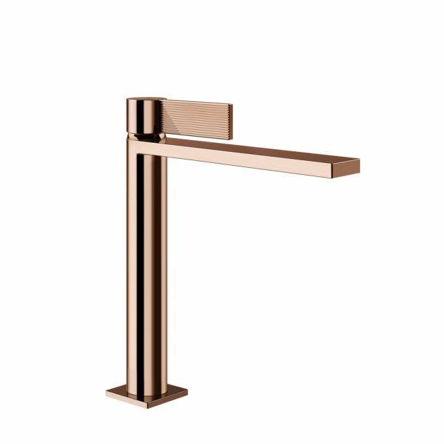 Gessi Inverso Rigato Miscelatore lavabo medio 73555-Copper PVD