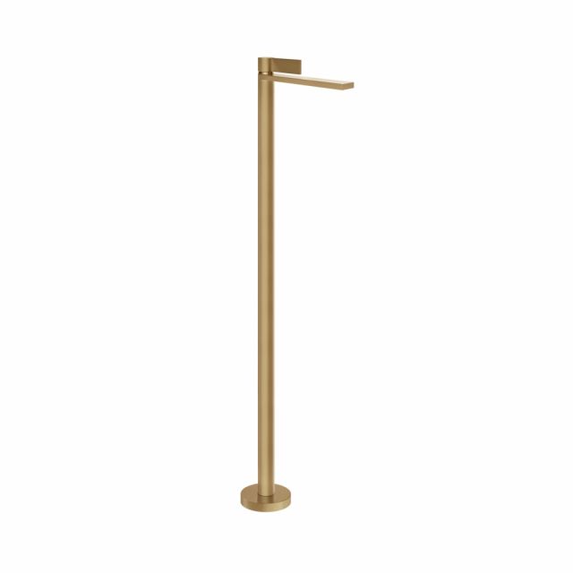 Gessi Inverso Rigato Miscelatore lavabo da terra 73595+46189-Warm Bronze Brushed PVD