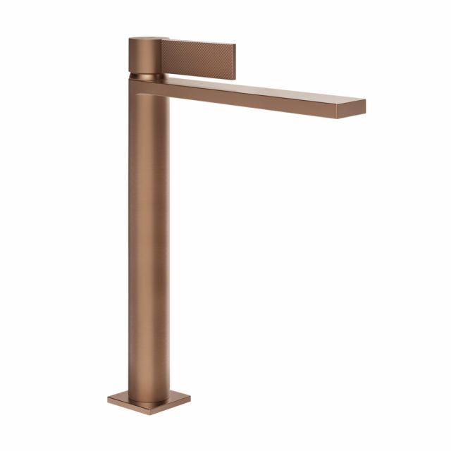 Gessi Inverso Diamantato Miscelatore lavabo alto 73604-Copper Brushed PVD