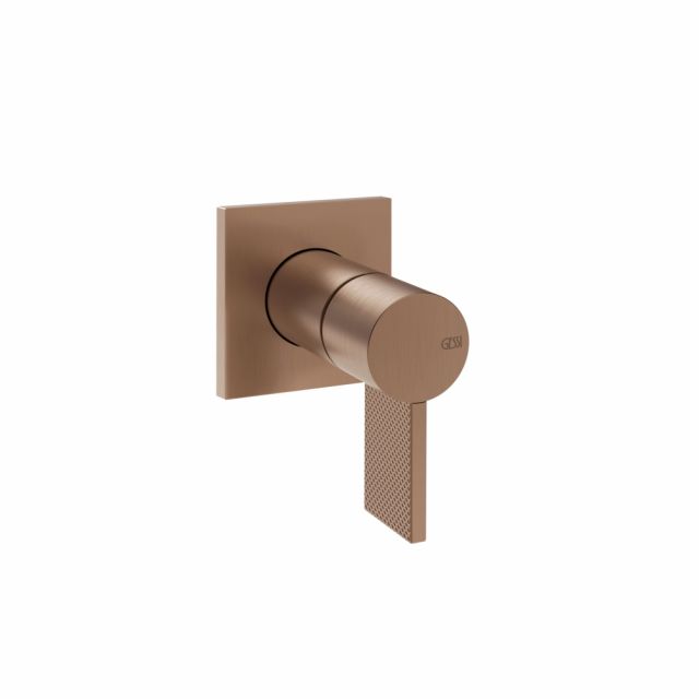 Gessi Inverso Diamantato Miscelatore lavabo a parete 73609+63412-Copper Brushed PVD