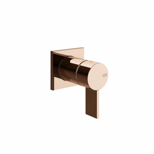 Gessi Inverso Diamantato Miscelatore doccia a parete 73619+54055-Copper PVD