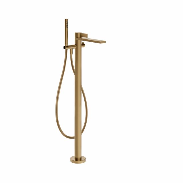Gessi Inverso Diamantato Miscelatore esterno vasca 73628+46189-Warm Bronze Brushed PVD