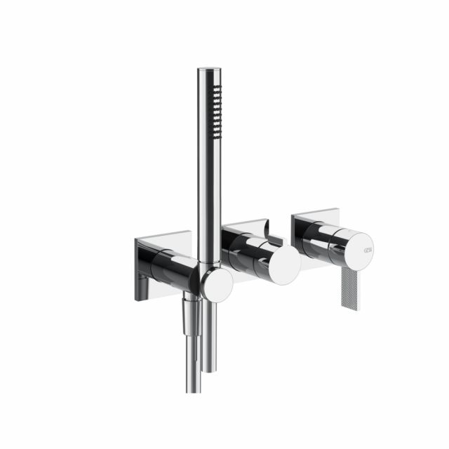 Gessi Inverso Diamantato Miscelatore doccia a parete 73636+54139
