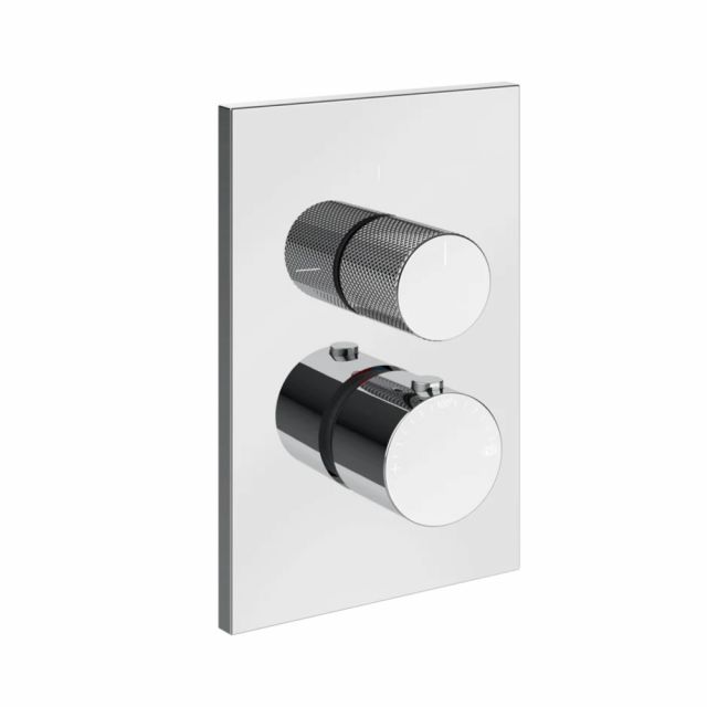 Gessi Habito Diamantato Miscelatore termostatico a 3 vie 73637+09269-Cromo