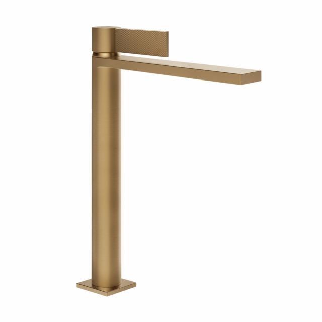 Gessi Inverso Diamantato Miscelatore lavabo alto 73653-Warm Bronze Brushed PVD