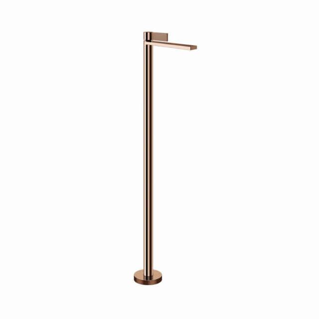 Gessi Inverso Diamantato Miscelatore lavabo da terra 73695+46189-Copper PVD
