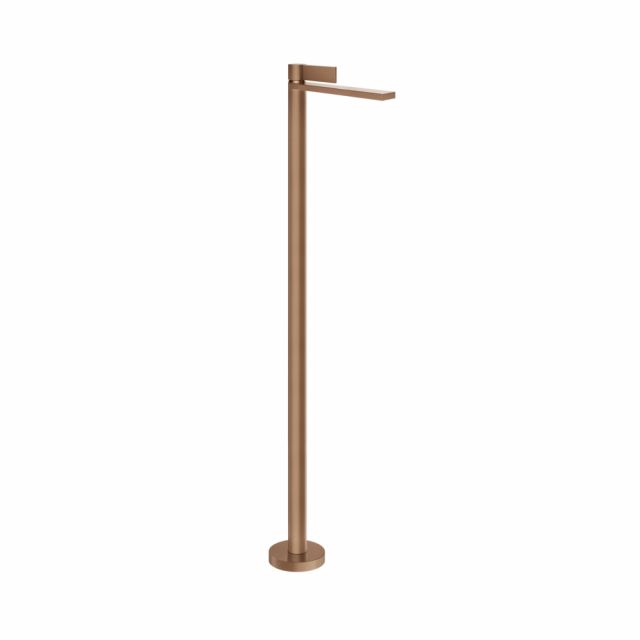 Gessi Inverso Diamantato Miscelatore lavabo da terra 73695+46189-Copper Brushed PVD