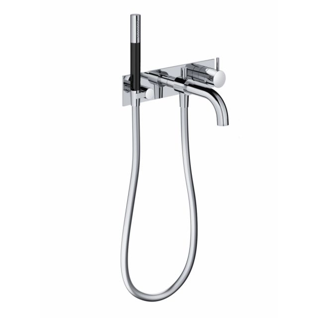 Hotbath Cobber Miscelatore Vasca + Incasso CB026+HBCB026-Hotbath Plated Black Chrome