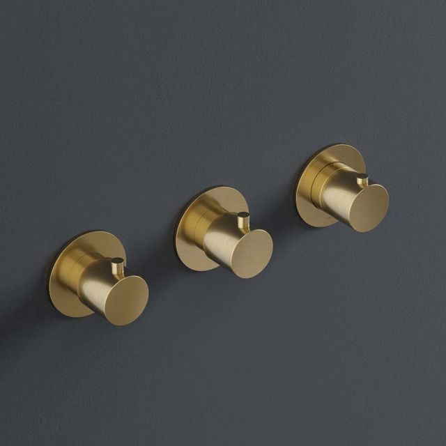Hotbath Cobber Miscelatore Doccia + Incasso CB7067+HBCB7067-Hotbath PVD Brushed Brass