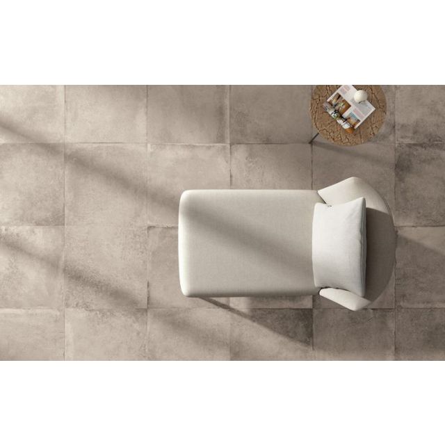 Piastrelle ABK Serie Unika 20x40+20x20 ecrus effetto pietra UKN18100+UKN22100 R11