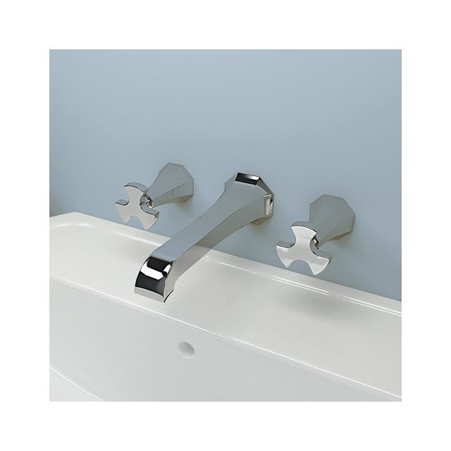 Flaminia Evergreen miscelatore tre fori lavabo parete EG206