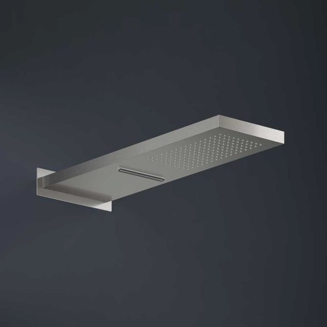 Hotbath Mate Soffione Doccia Parete + Incasso M193-Hotbath Plated Brushed Nickel
