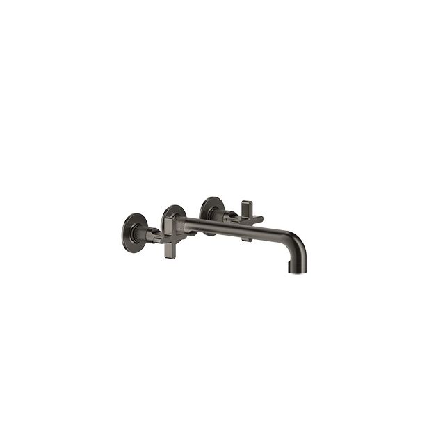 Gessi Inciso gruppo lavabo tre fori ad incasso con bocca 45089+58192