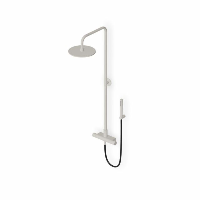 Zucchetti Pan S Colonna doccia completa di termostatico esterno ZD1777-Nichel