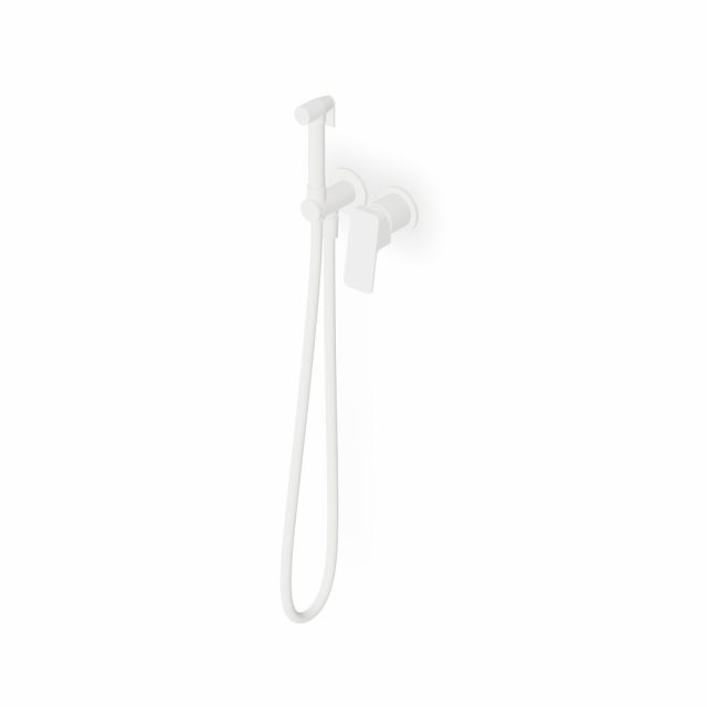Zucchetti Jingle Idroscopino wc/bidet completo di miscelatore monocomando ZIN417-Bianco Opaco Goffrato