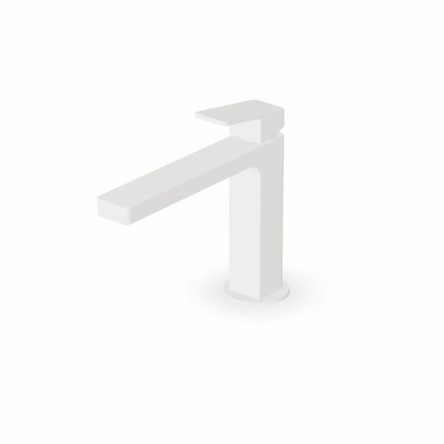 Zucchetti Jingle Miscelatore monocomando lavabo con aeratore ZIN695-Bianco Opaco Goffrato