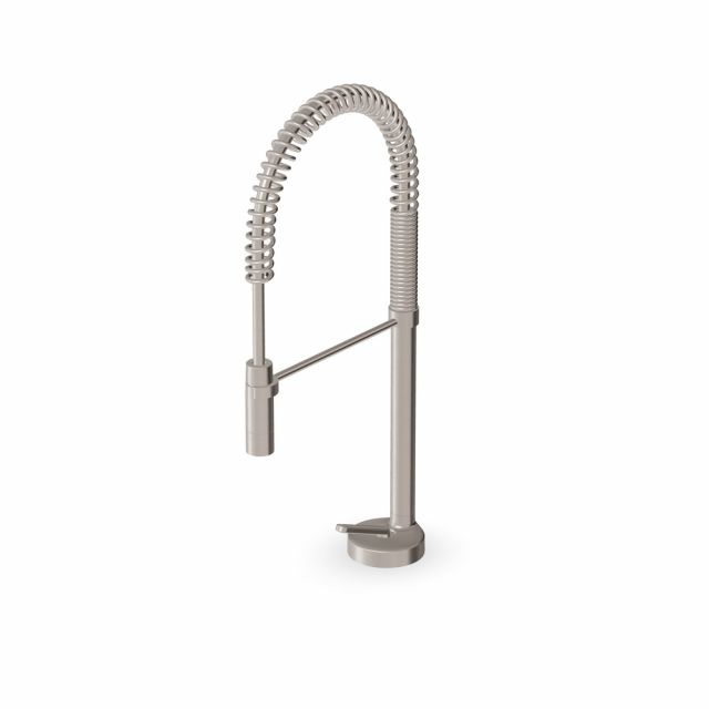 Zucchetti Isy22 Miscelatore monocomando lavello con doccetta orientabile ZIS1270-Nichel Spazzolato