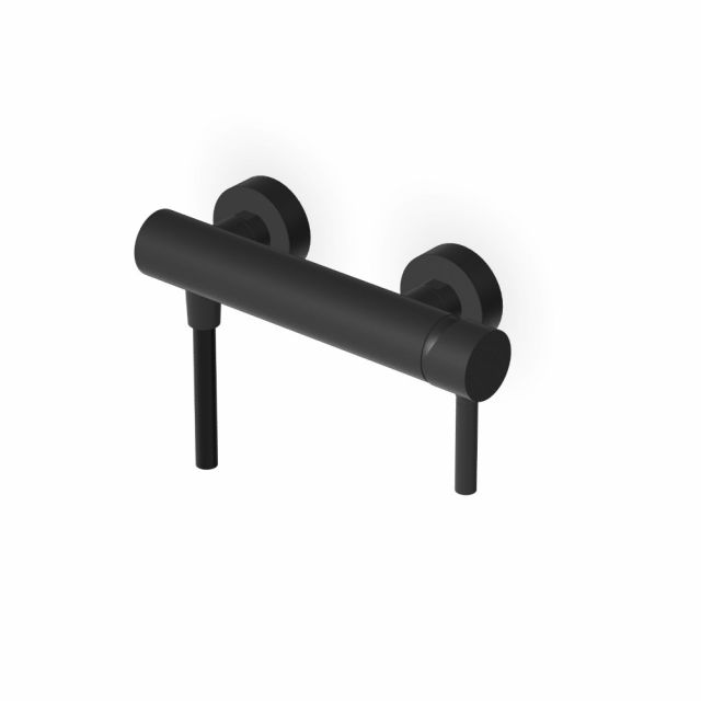 Zucchetti Pan Miscelatore monocomando esterno doccia ZP6076-Nero Opaco Goffrato