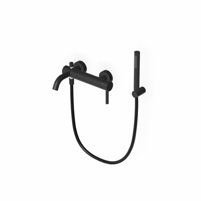 Zucchetti Pan Miscelatore monocomando esterno ZP6139-Nero Opaco Goffrato