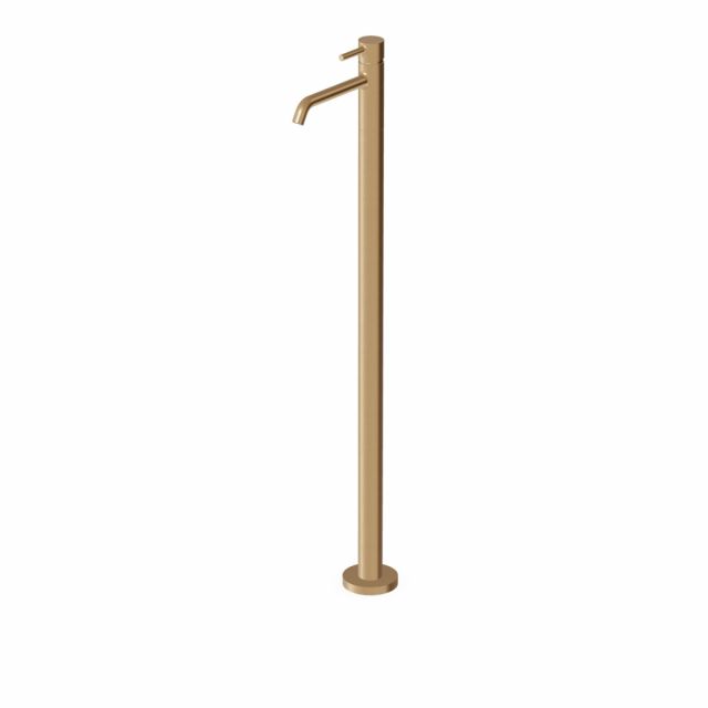 Zucchetti Pan S Miscelatore monocomando lavabo free standing ZPA251-Brushed British Gold PVD