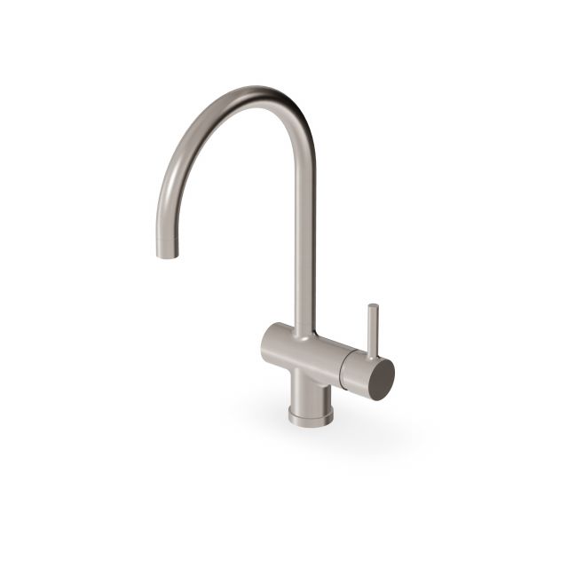 Zucchetti Pan S Miscelatore monocomando con bocca girevole ZPA284-Nichel Spazzolato