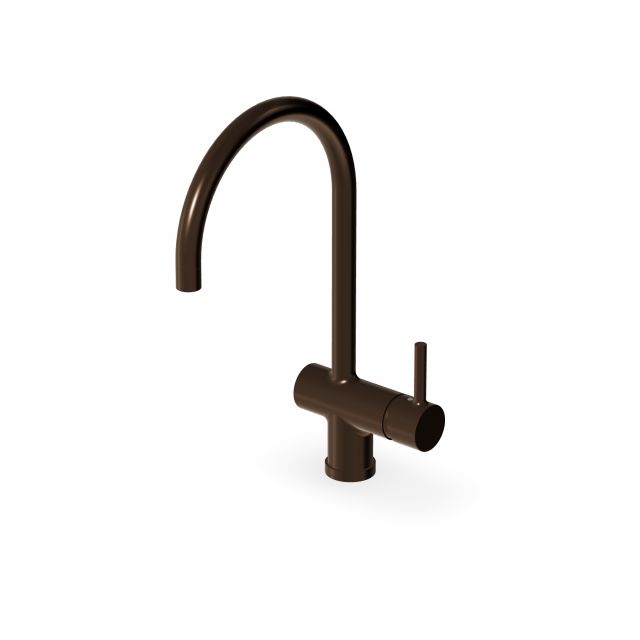 Zucchetti Pan S Miscelatore monocomando con bocca girevole ZPA284-Brushed Chocolate PVD