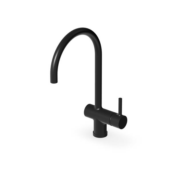 Zucchetti Pan S Miscelatore monocomando con bocca girevole ZPA284-Brushed Total Black PVD