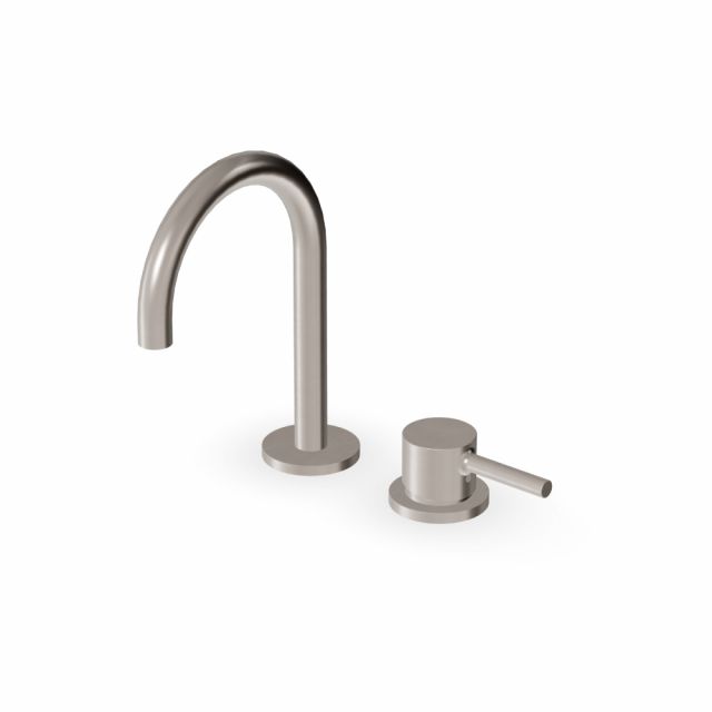 Zucchetti Pan S Miscelatore monocomando lavabo 2 fori ZPA419-Nichel Spazzolato