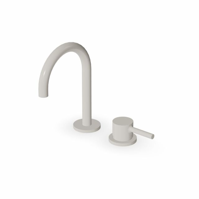 Zucchetti Pan S Miscelatore monocomando lavabo 2 fori ZPA419-Glossy Gesso