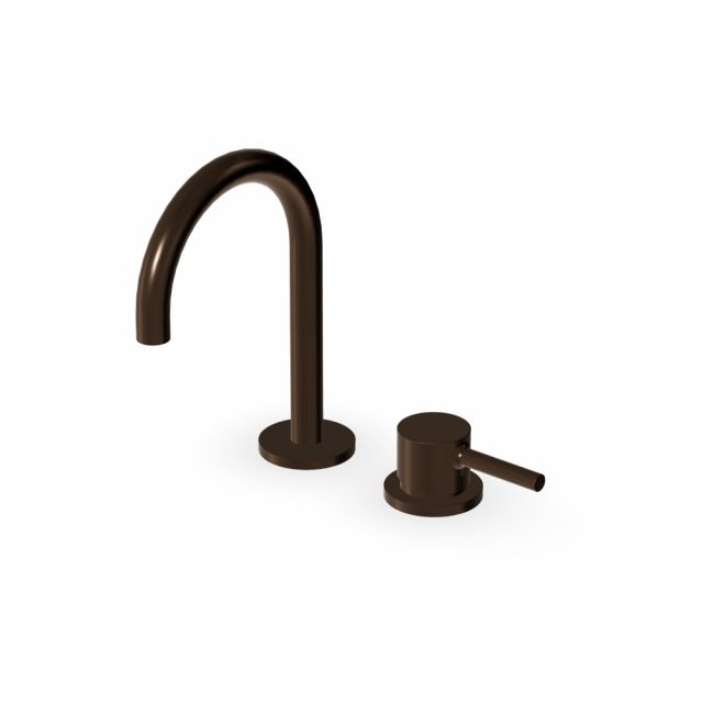 Zucchetti Pan S Miscelatore monocomando lavabo 2 fori ZPA419-Brushed Chocolate PVD