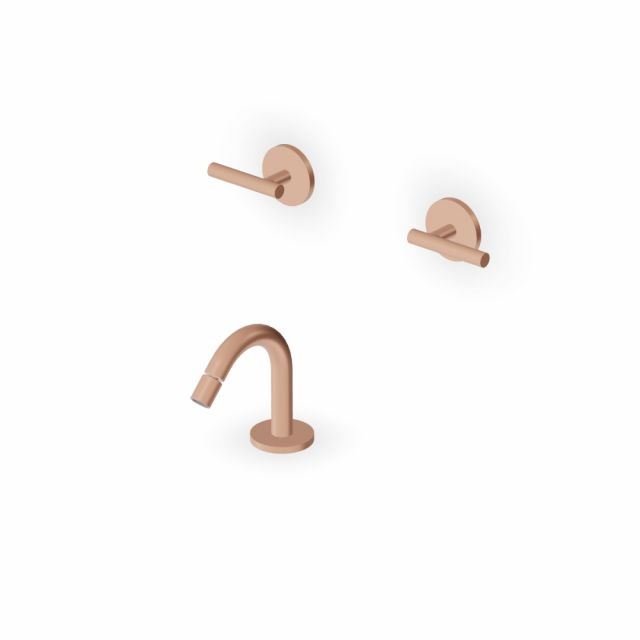 Zucchetti Pan S Batteria bidet con bocca da piano ZPA5775-Pearl Cipria