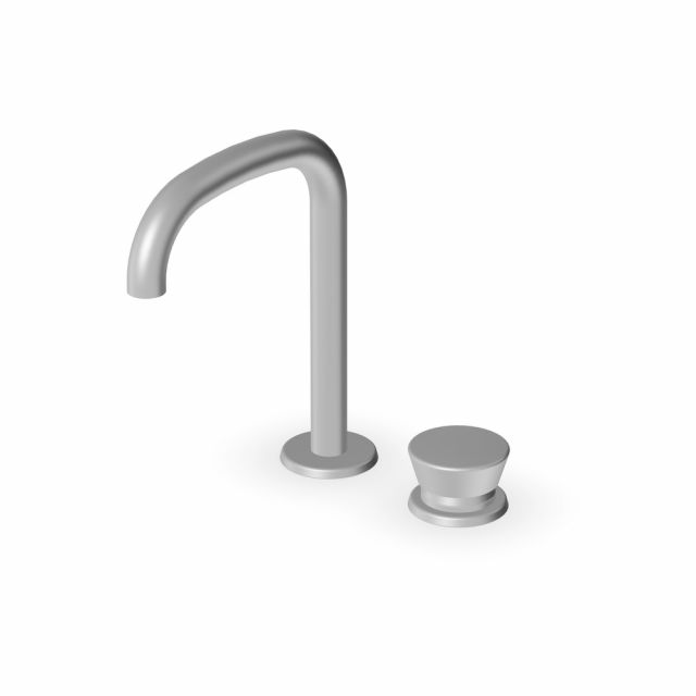 Zucchetti Sablier Miscelatore monocomando lavabo a 2 fori ZSL419.X-Matt Stainless Steel