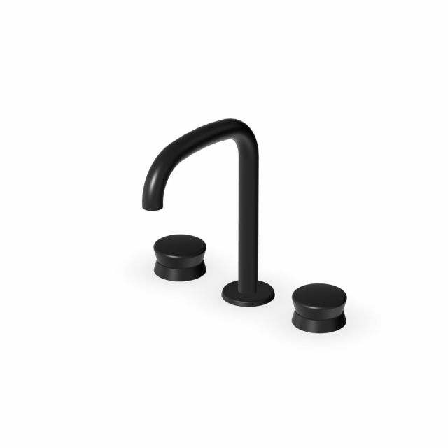 Zucchetti Sablier Batteria lavabo a 3 fori ZSL5342.X-Brushed Total Black PVD