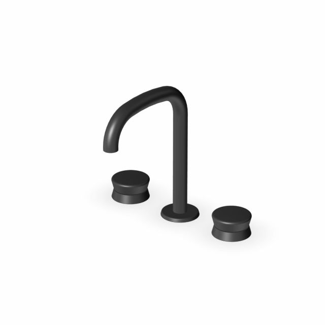 Zucchetti Sablier Batteria lavabo a 3 fori ZSL5342.X-Matt Total Black PVD