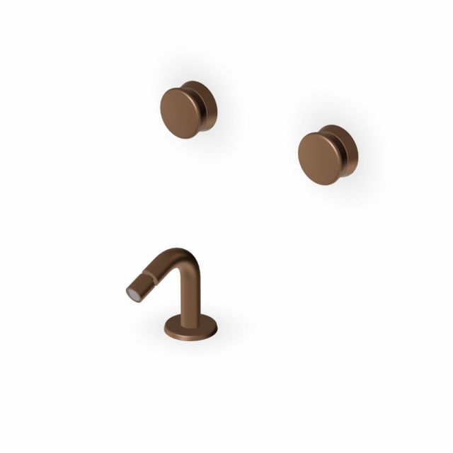 Zucchetti Sablier Batteria bidet con bocca da piano ZSL5737.X-Matt Chocolate PVD