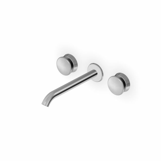 Zucchetti Sablier Batteria lavabo a 3 fori ZSL5780.X-Acciaio Spazzolato