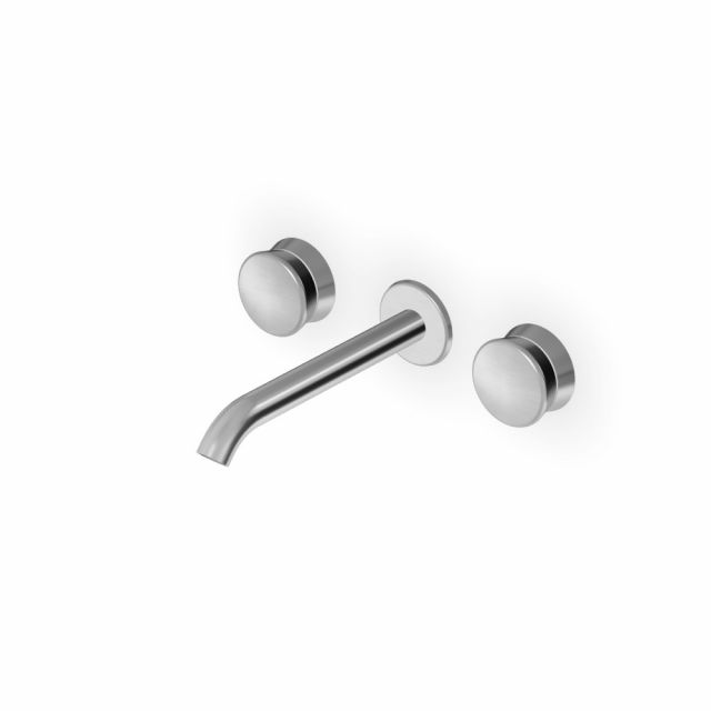 Zucchetti Sablier Batteria lavabo a 3 fori ZSL5781.X-Acciaio Spazzolato