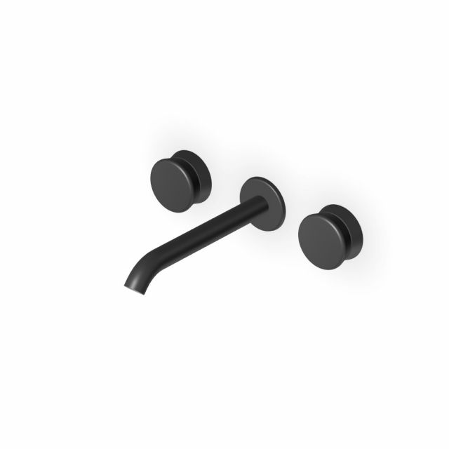 Zucchetti Sablier Batteria lavabo a 3 fori ZSL5781.X-Matt Total Black PVD