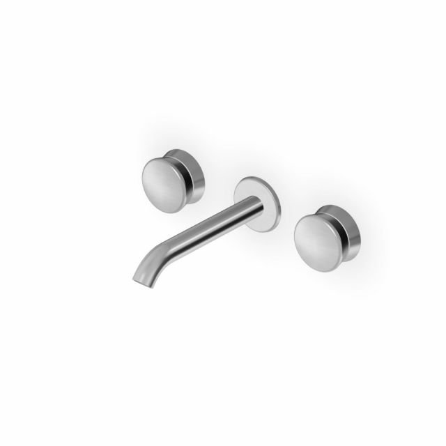 Zucchetti Sablier Batteria lavabo a 3 fori ZSL5782.X-Acciaio Spazzolato