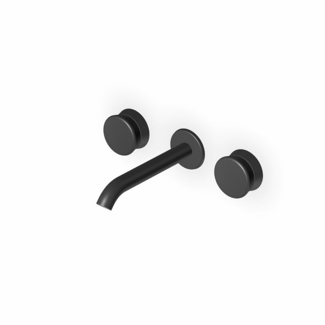 Zucchetti Sablier Batteria lavabo a 3 fori ZSL5782.X-Matt Total Black PVD