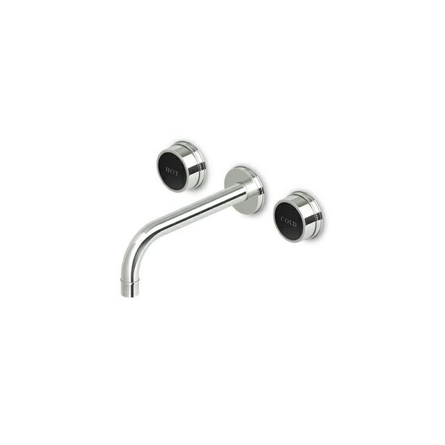 Zucchetti Savoir batteria 3 fori lavabo incasso ZSA670.CC+R99500-Zucchetti-Nickel maniglie in nickel