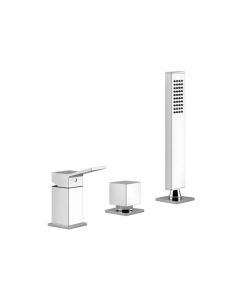 Gessi Rettangolo K gruppo bordo vasca tre fori 53043
