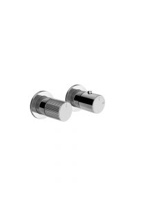 Miscelatore doccia termostatico a 2 vie Gessi Habito Rigato 70534+54169