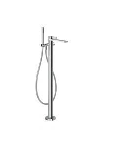 Gessi Inverso Rigato Miscelatore vasca da terra 73528+46189