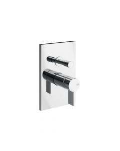 Gessi Inverso Rigato Miscelatore a parete 2 vie 73579+44673